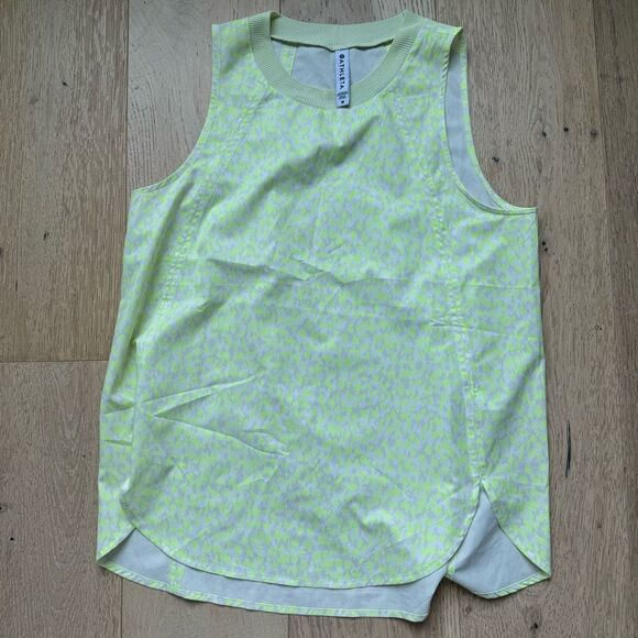 Bundle of Athleta Essence Pleated Zephyr Tank Encore Cinch Blue Size Medium - Picture 2 of 8